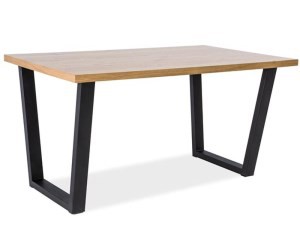 Стол обеденный Signal Valentino 120х80 дуб черный